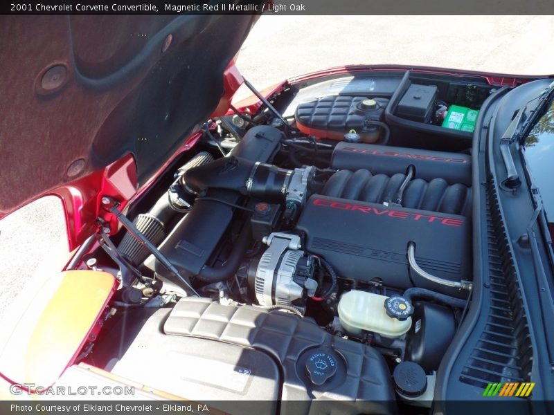 Magnetic Red II Metallic / Light Oak 2001 Chevrolet Corvette Convertible