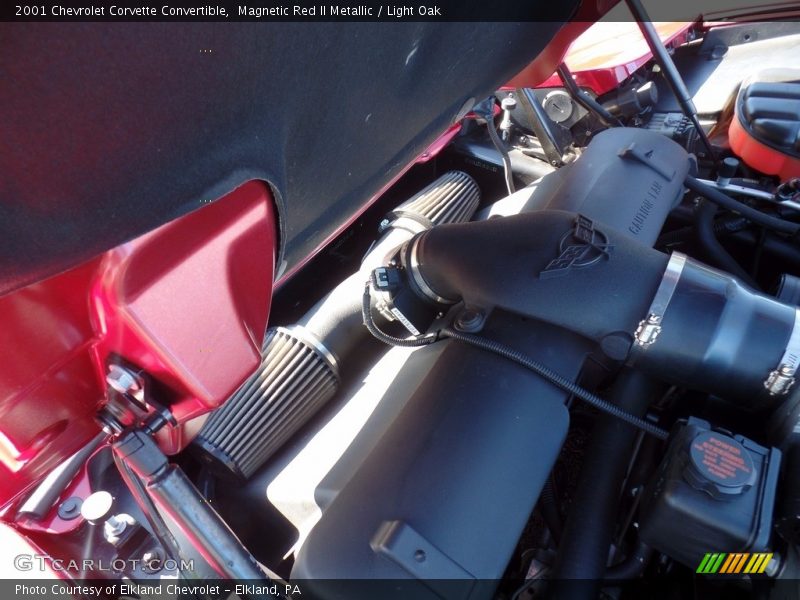 Magnetic Red II Metallic / Light Oak 2001 Chevrolet Corvette Convertible