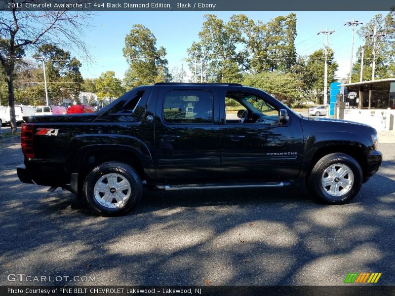 Black / Ebony 2013 Chevrolet Avalanche LT 4x4 Black Diamond Edition