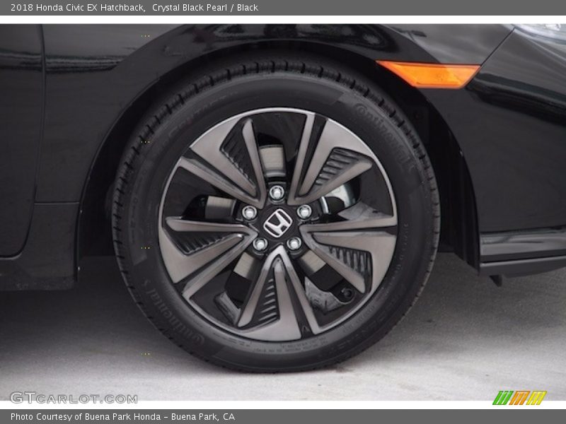 Crystal Black Pearl / Black 2018 Honda Civic EX Hatchback