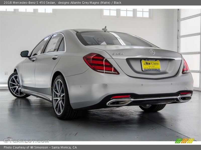 designo Allanite Grey Magno (Matte) / Black 2018 Mercedes-Benz S 450 Sedan