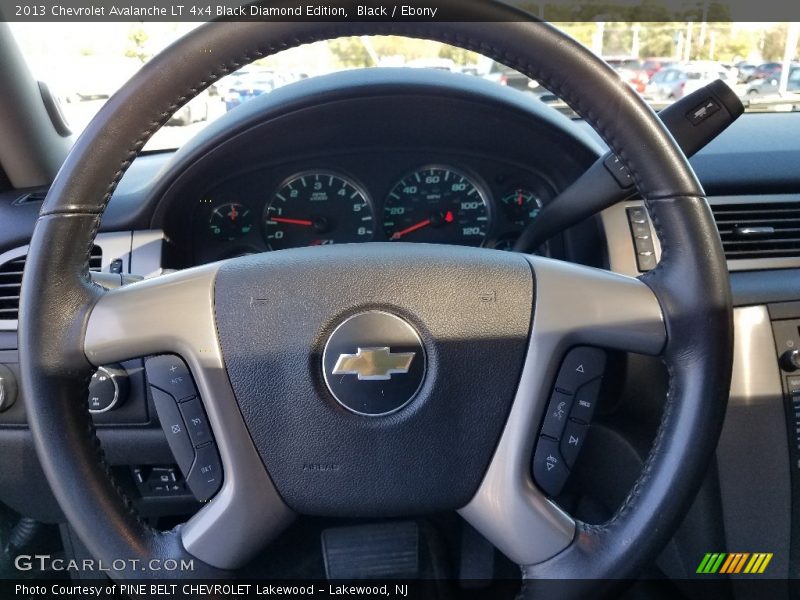 Black / Ebony 2013 Chevrolet Avalanche LT 4x4 Black Diamond Edition