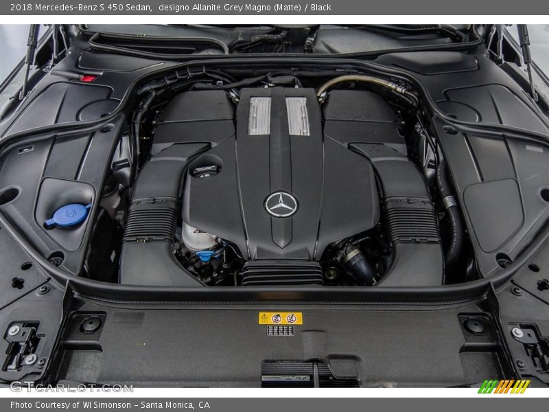  2018 S 450 Sedan Engine - 3.0 Liter biturbo DOHC 24-Valve VVT V6