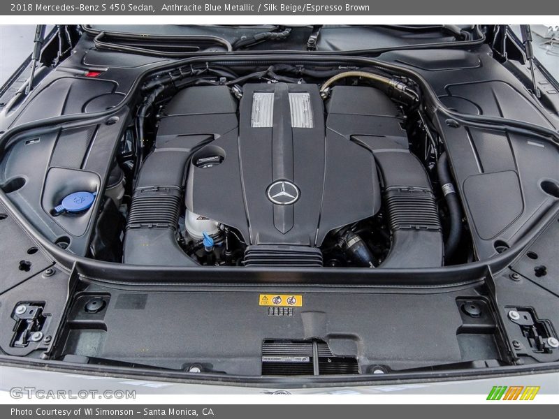  2018 S 450 Sedan Engine - 3.0 Liter biturbo DOHC 24-Valve VVT V6