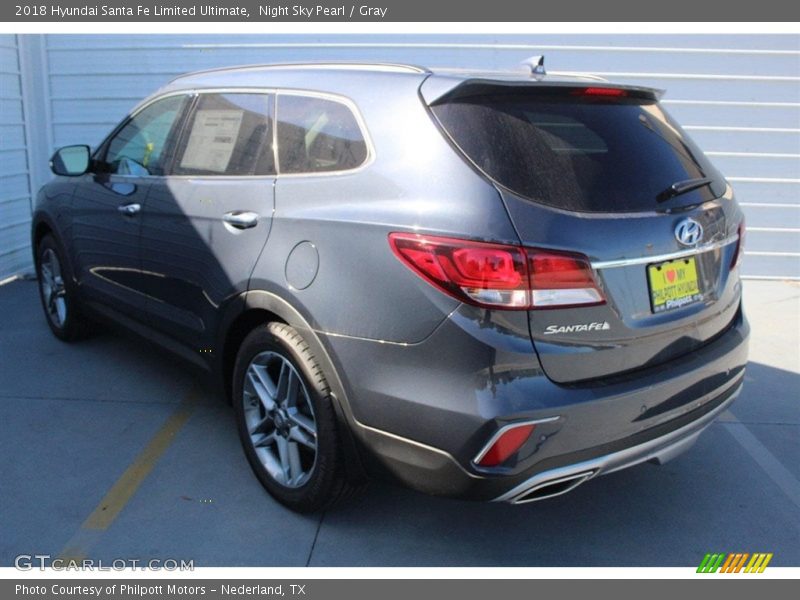 Night Sky Pearl / Gray 2018 Hyundai Santa Fe Limited Ultimate