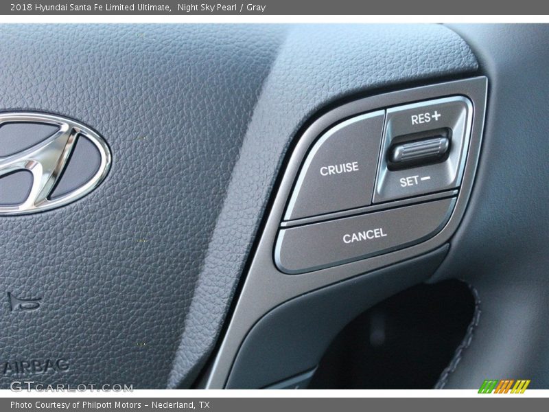 Night Sky Pearl / Gray 2018 Hyundai Santa Fe Limited Ultimate