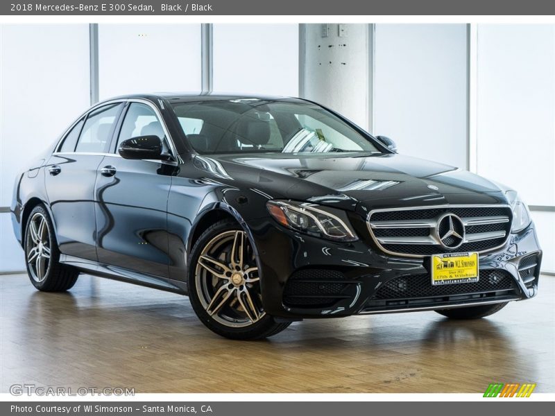 Black / Black 2018 Mercedes-Benz E 300 Sedan