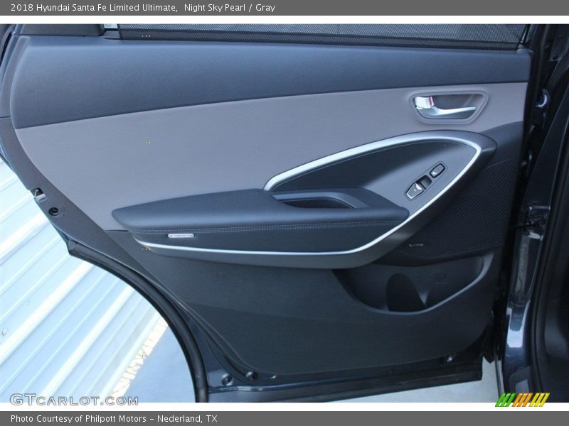 Night Sky Pearl / Gray 2018 Hyundai Santa Fe Limited Ultimate
