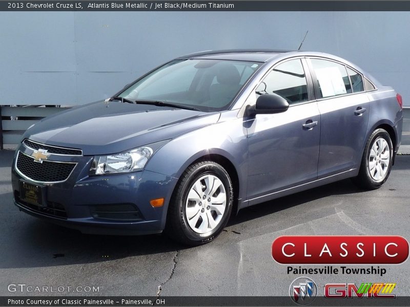Atlantis Blue Metallic / Jet Black/Medium Titanium 2013 Chevrolet Cruze LS