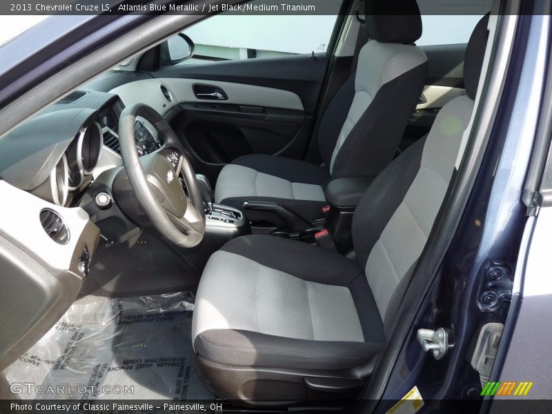 Atlantis Blue Metallic / Jet Black/Medium Titanium 2013 Chevrolet Cruze LS