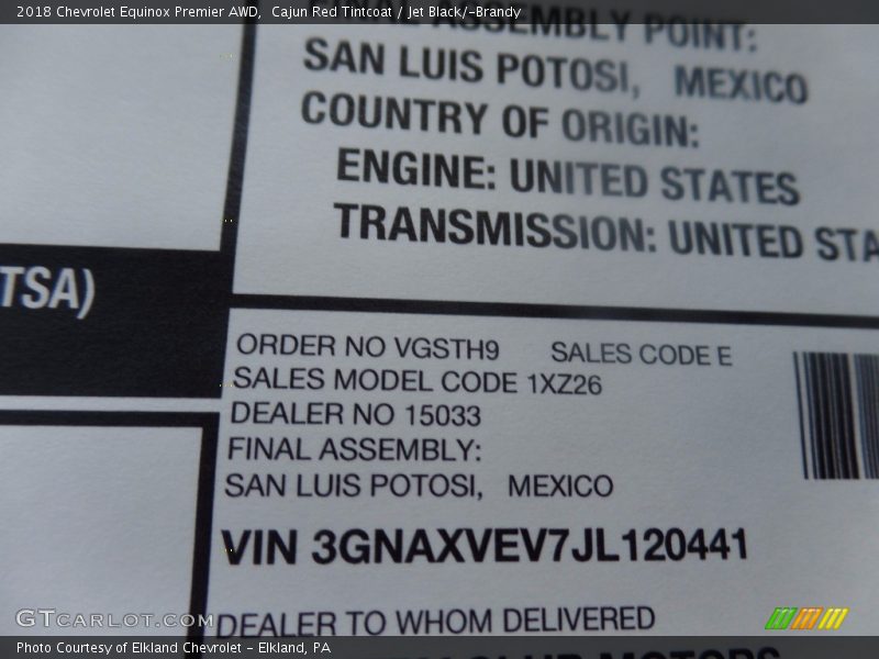 Cajun Red Tintcoat / Jet Black/­Brandy 2018 Chevrolet Equinox Premier AWD