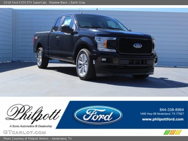 Shadow Black / Earth Gray 2018 Ford F150 STX SuperCab