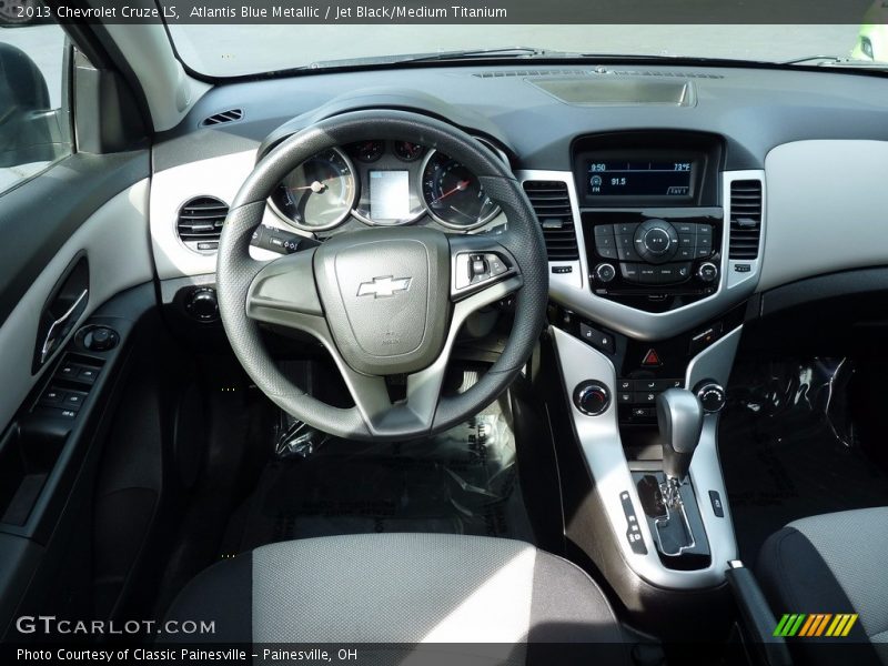 Atlantis Blue Metallic / Jet Black/Medium Titanium 2013 Chevrolet Cruze LS