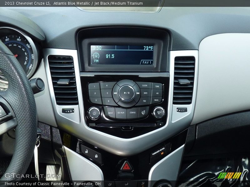 Atlantis Blue Metallic / Jet Black/Medium Titanium 2013 Chevrolet Cruze LS