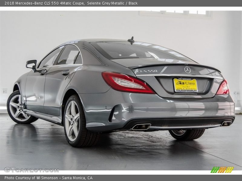 Selenite Grey Metallic / Black 2018 Mercedes-Benz CLS 550 4Matic Coupe
