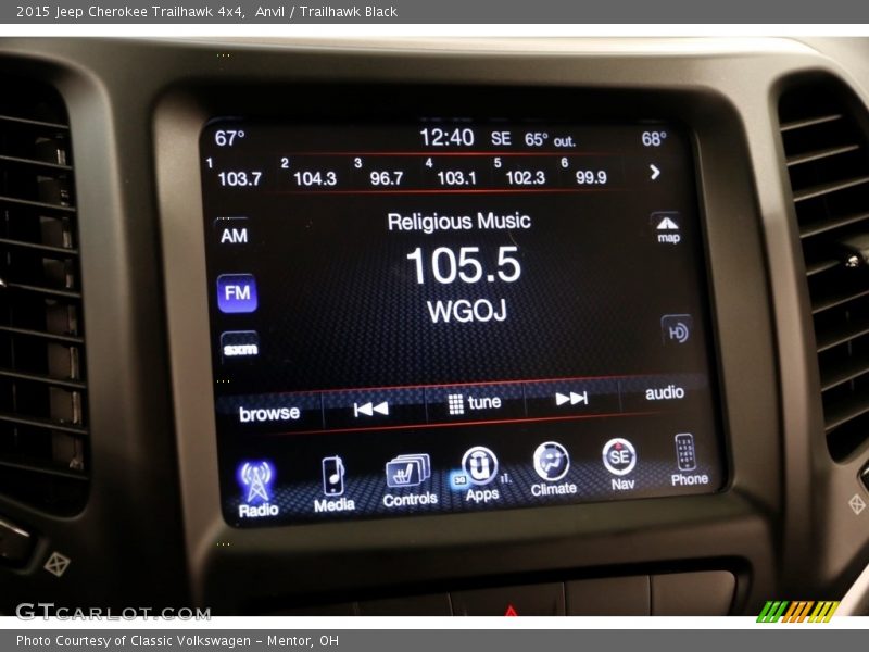 Anvil / Trailhawk Black 2015 Jeep Cherokee Trailhawk 4x4