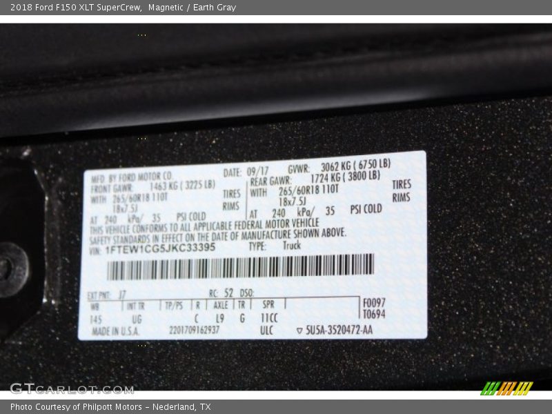 Magnetic / Earth Gray 2018 Ford F150 XLT SuperCrew