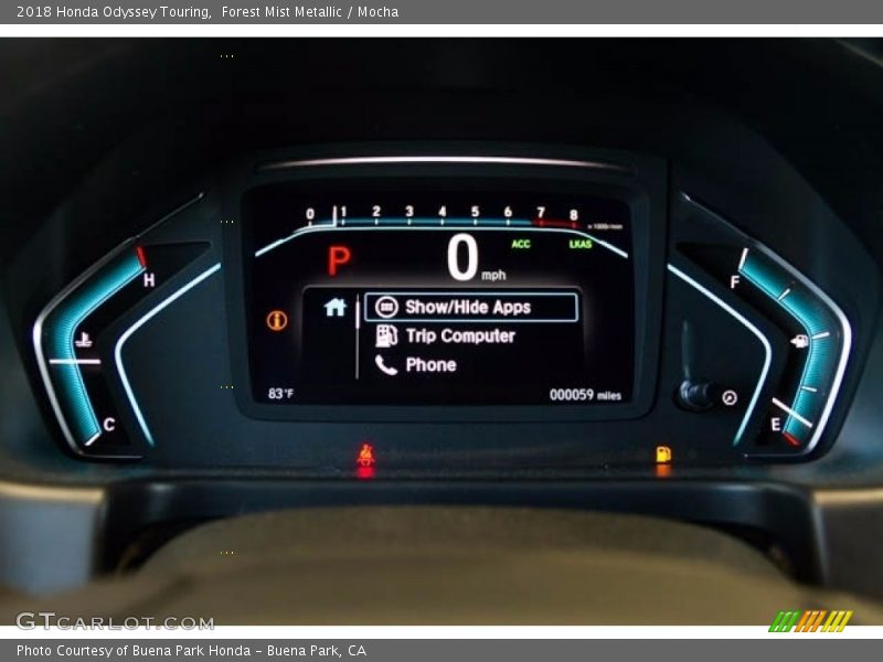Forest Mist Metallic / Mocha 2018 Honda Odyssey Touring