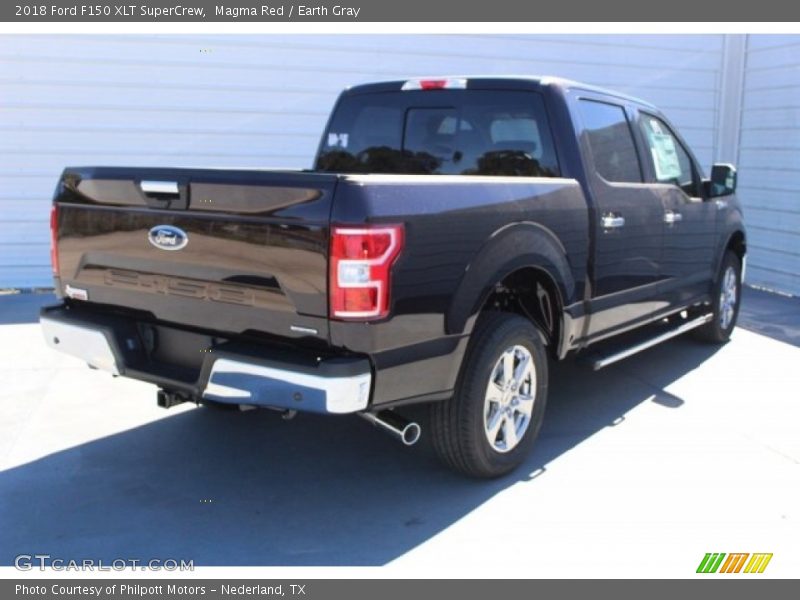 Magma Red / Earth Gray 2018 Ford F150 XLT SuperCrew