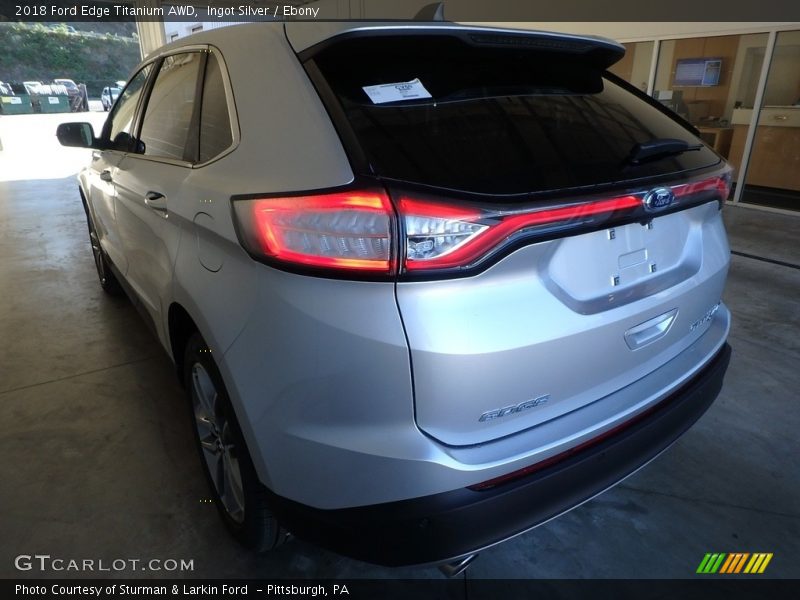 Ingot Silver / Ebony 2018 Ford Edge Titanium AWD