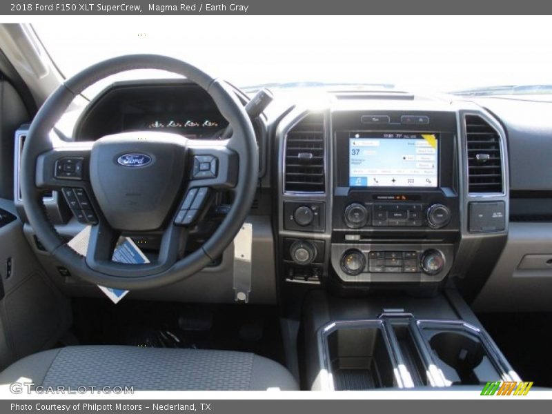Magma Red / Earth Gray 2018 Ford F150 XLT SuperCrew