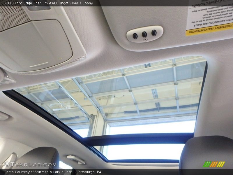 Sunroof of 2018 Edge Titanium AWD