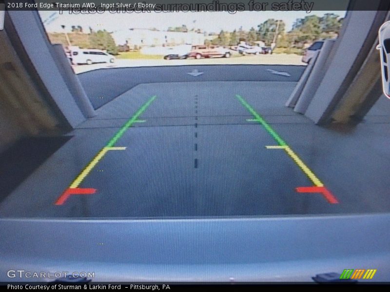 Ingot Silver / Ebony 2018 Ford Edge Titanium AWD
