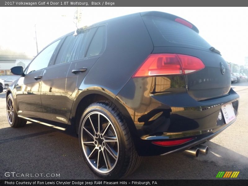 Black / Beige 2017 Volkswagen Golf 4 Door 1.8T Wolfsburg