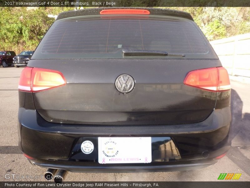 Black / Beige 2017 Volkswagen Golf 4 Door 1.8T Wolfsburg
