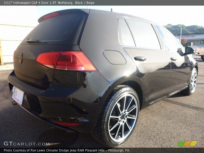 Black / Beige 2017 Volkswagen Golf 4 Door 1.8T Wolfsburg