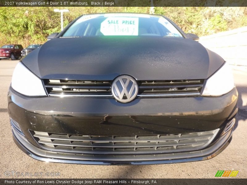 Black / Beige 2017 Volkswagen Golf 4 Door 1.8T Wolfsburg