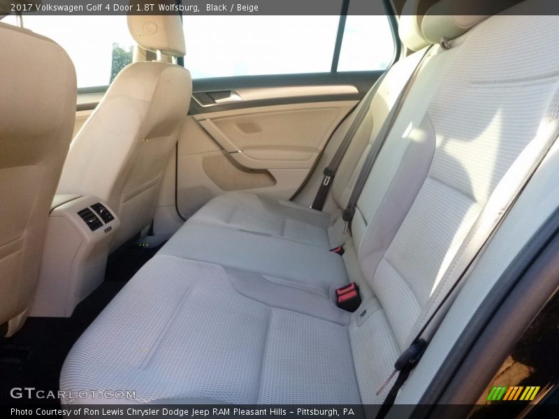 Black / Beige 2017 Volkswagen Golf 4 Door 1.8T Wolfsburg