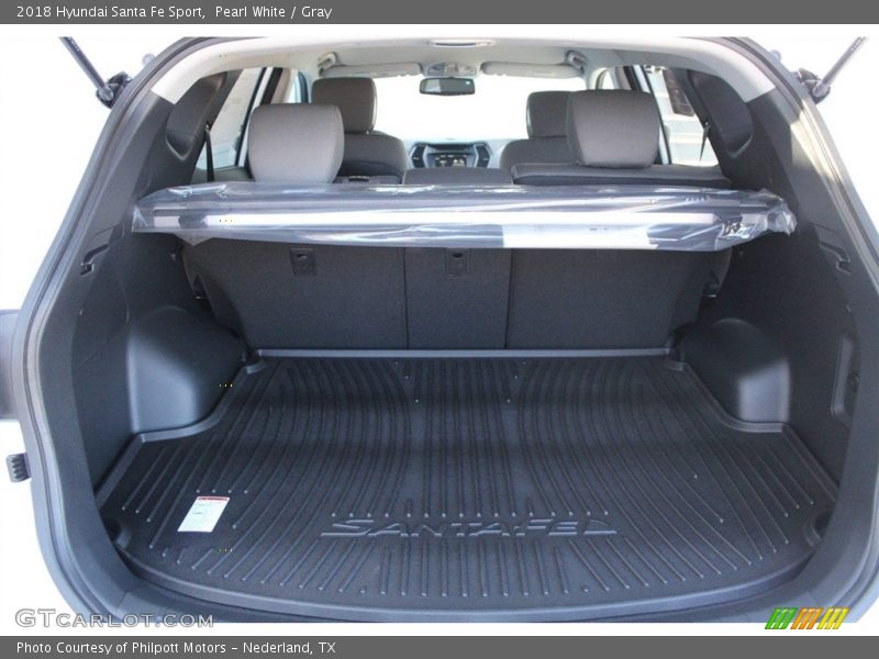 Pearl White / Gray 2018 Hyundai Santa Fe Sport
