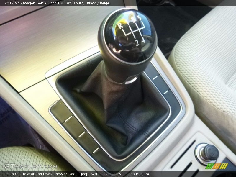 Black / Beige 2017 Volkswagen Golf 4 Door 1.8T Wolfsburg