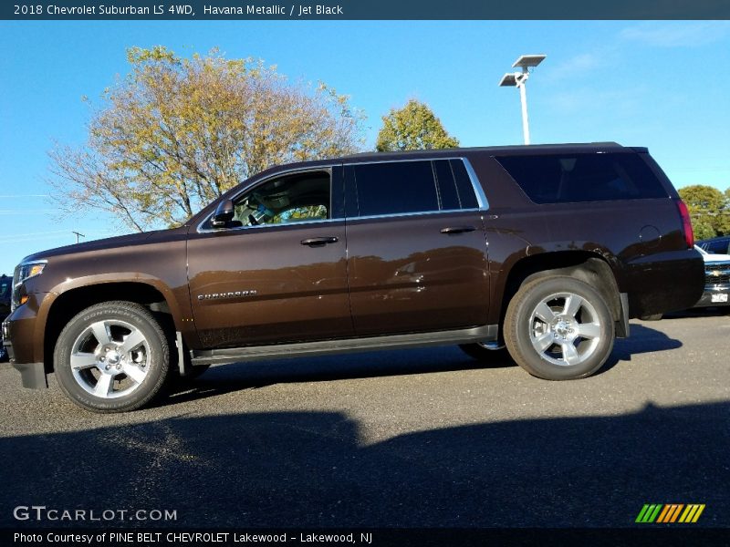 Havana Metallic / Jet Black 2018 Chevrolet Suburban LS 4WD