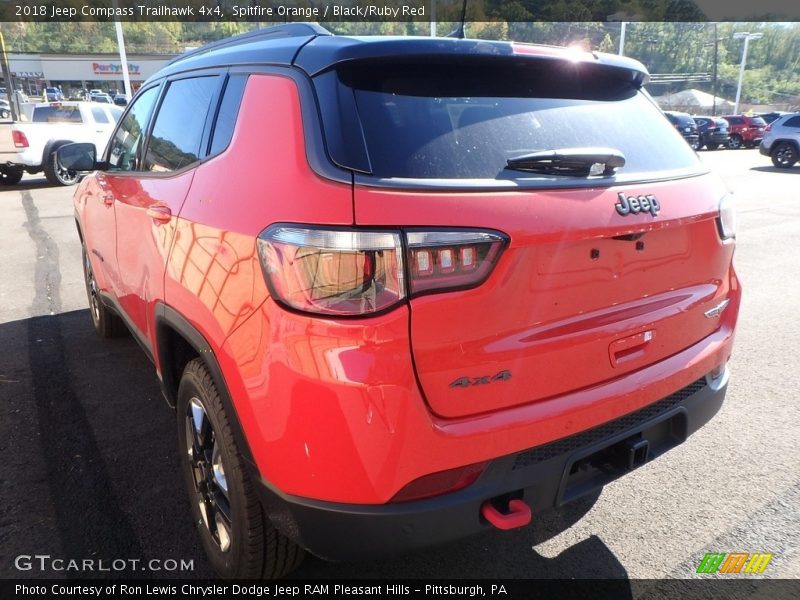 Spitfire Orange / Black/Ruby Red 2018 Jeep Compass Trailhawk 4x4