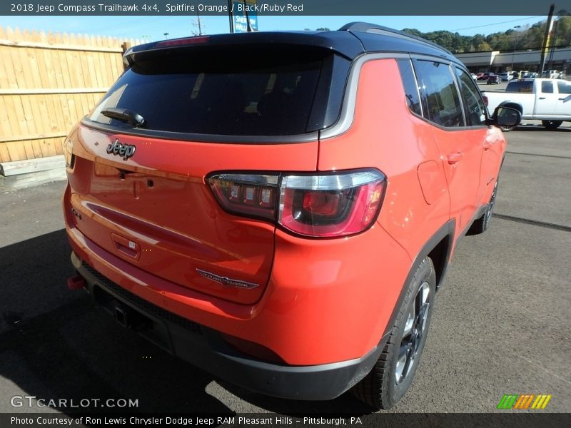 Spitfire Orange / Black/Ruby Red 2018 Jeep Compass Trailhawk 4x4