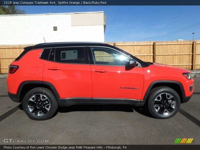 Spitfire Orange / Black/Ruby Red 2018 Jeep Compass Trailhawk 4x4