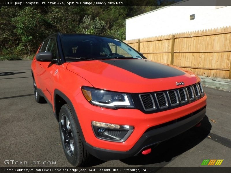 Spitfire Orange / Black/Ruby Red 2018 Jeep Compass Trailhawk 4x4