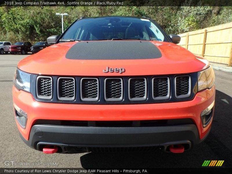 Spitfire Orange / Black/Ruby Red 2018 Jeep Compass Trailhawk 4x4