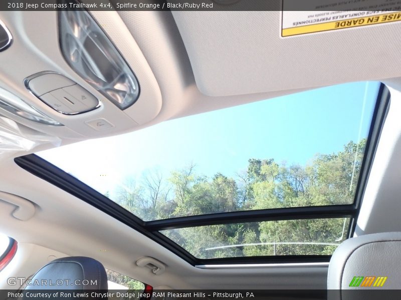 Spitfire Orange / Black/Ruby Red 2018 Jeep Compass Trailhawk 4x4