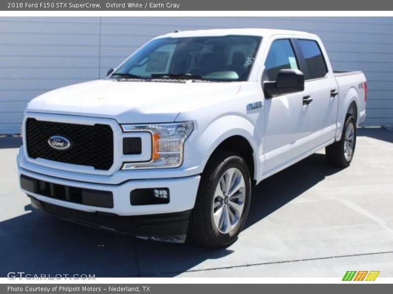 Oxford White / Earth Gray 2018 Ford F150 STX SuperCrew