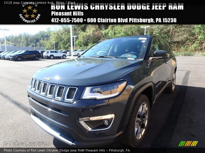 Rhino / Black 2018 Jeep Compass Limited 4x4