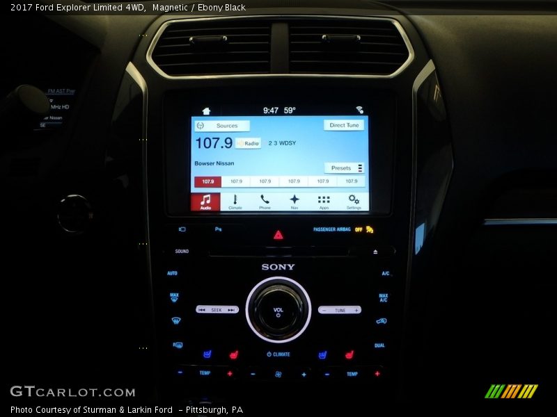 Magnetic / Ebony Black 2017 Ford Explorer Limited 4WD