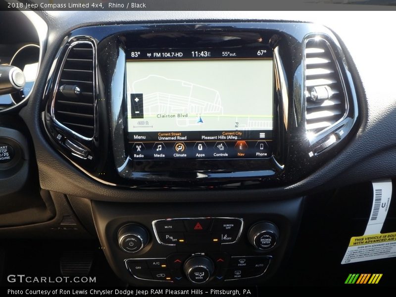 Rhino / Black 2018 Jeep Compass Limited 4x4