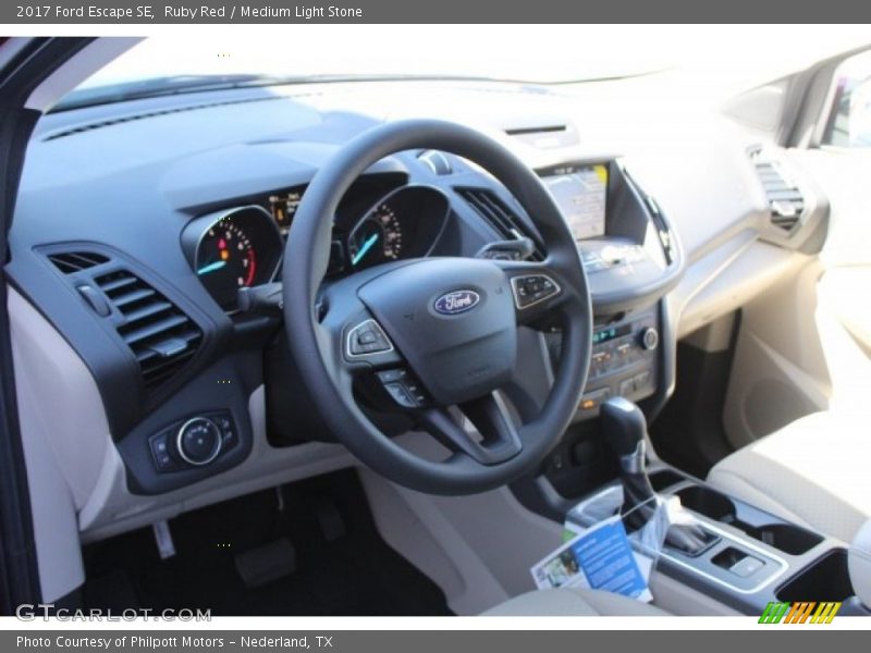 Ruby Red / Medium Light Stone 2017 Ford Escape SE