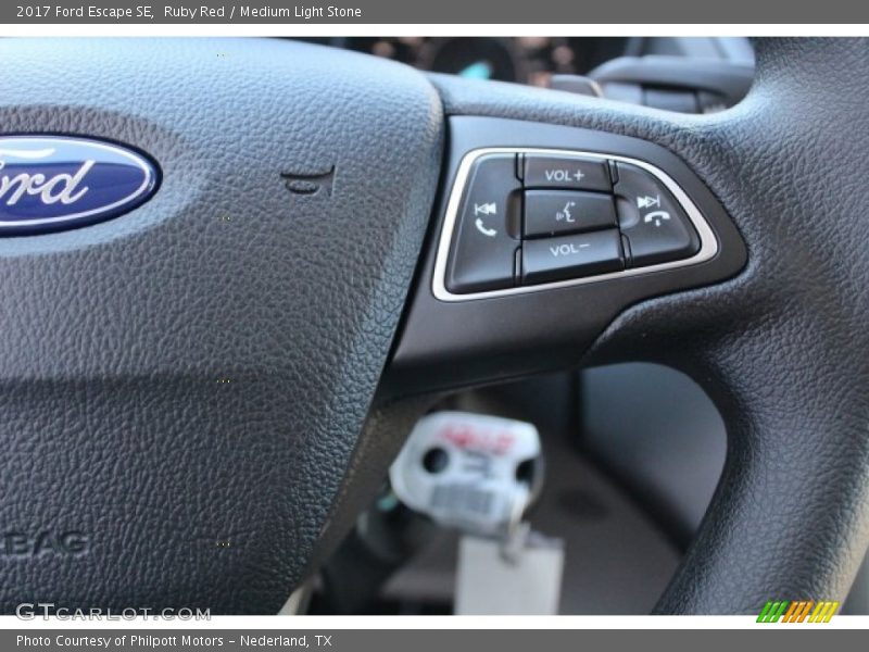 Ruby Red / Medium Light Stone 2017 Ford Escape SE