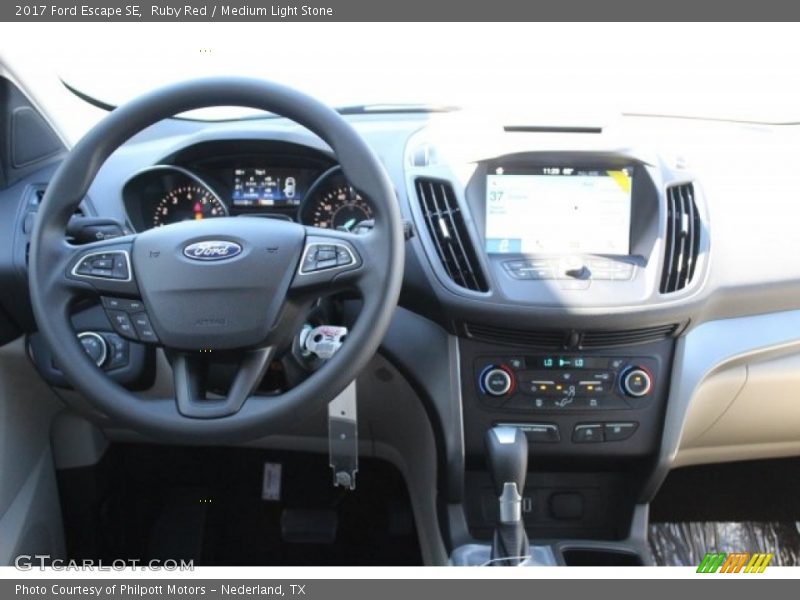 Ruby Red / Medium Light Stone 2017 Ford Escape SE