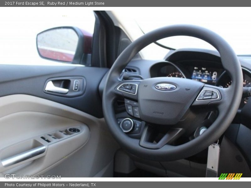 Ruby Red / Medium Light Stone 2017 Ford Escape SE
