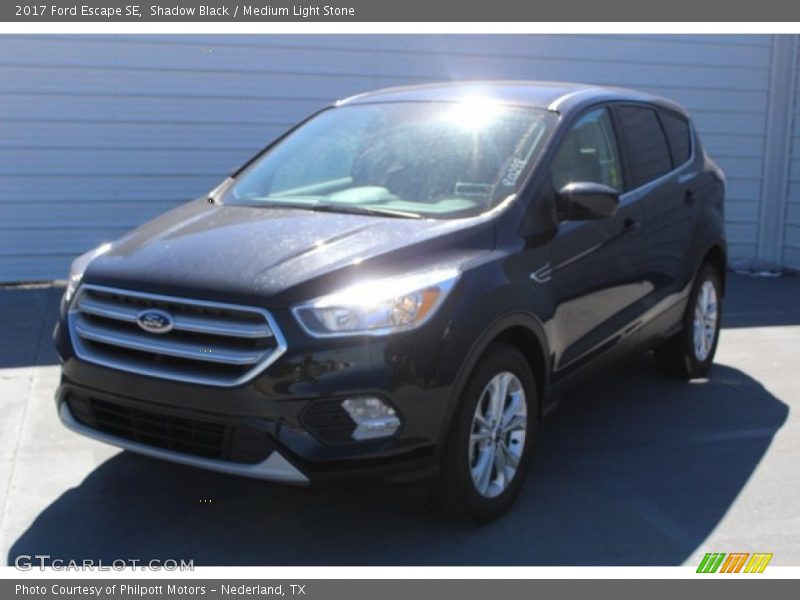 Shadow Black / Medium Light Stone 2017 Ford Escape SE